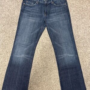 7 For All Mankind Blue Bootcut Jeans